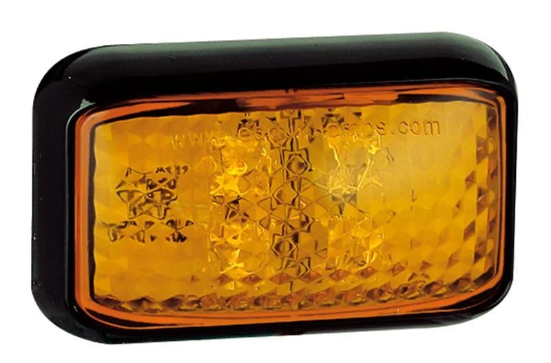 LED zij-knipperlicht amber | 12-24v | 40cm. kabel | 35AME