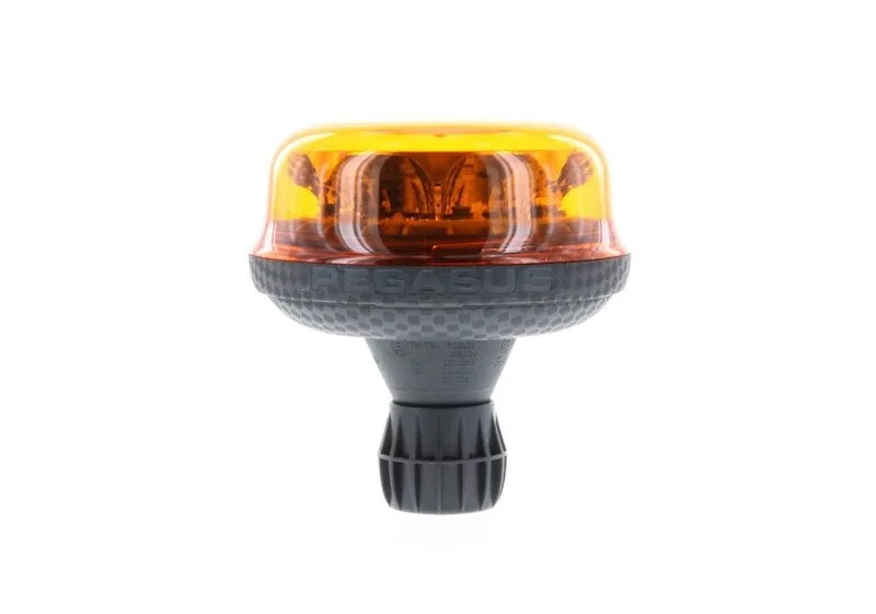 LED R65 zwaailamp amber 12/24v flexi DIN, roterend | D14725