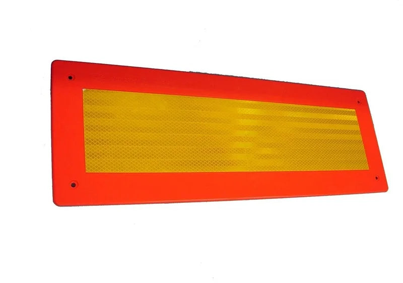 Set (2) Markeringsborden kuststof 566x132 geel/rood | D14536