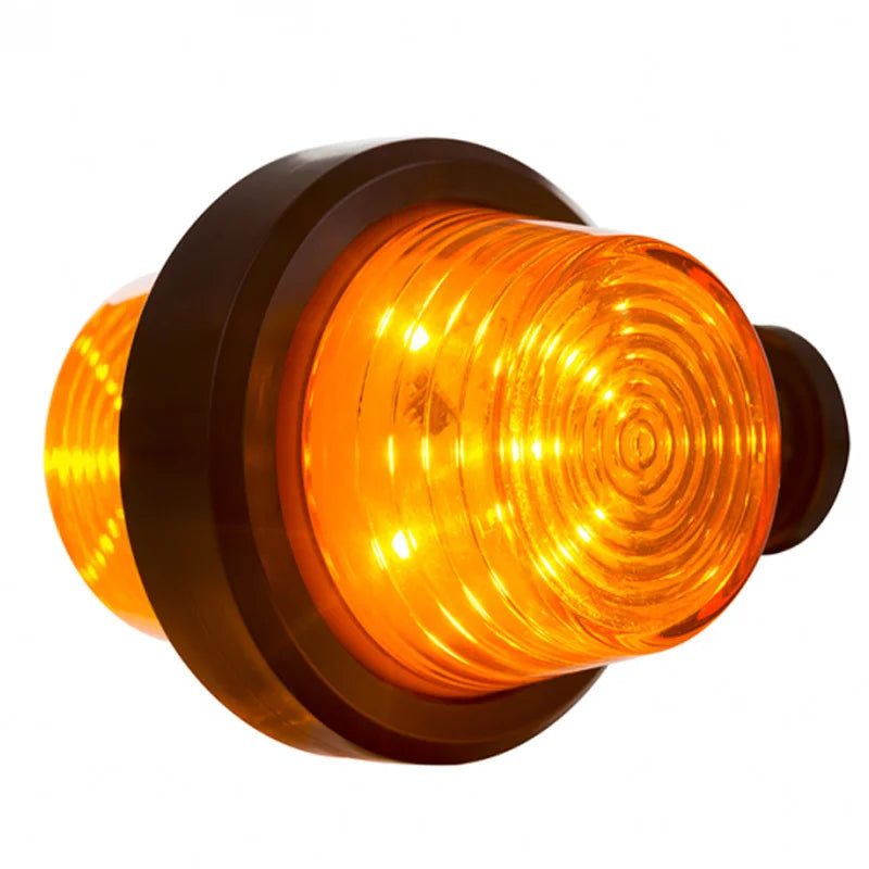 LED pendellamp amber | korte steel | heldere lens | 12-24v | MB-1010A