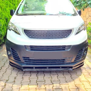 Oneway Voorspoilerlip passend voor Peugeot Expert 3e Gen. 2016- - Glanzend zwart