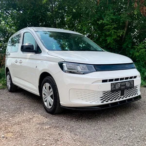 Oneway Voorspoilerlip passend voor Volkswagen Caddy MK5 2020- - Versie 2 - Glanzend zwart