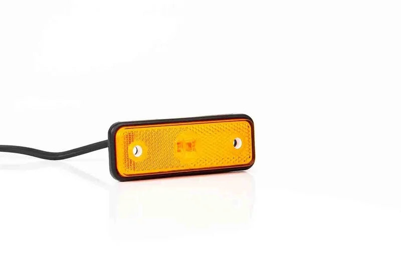 LED markeringslicht amber | 12-24v | 50cm. kabel | 1,5mm². connector | MV-2910A
