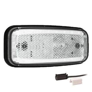 LED markeringslicht wit | 12-24v | 1,5mm². connector | MV-1220W