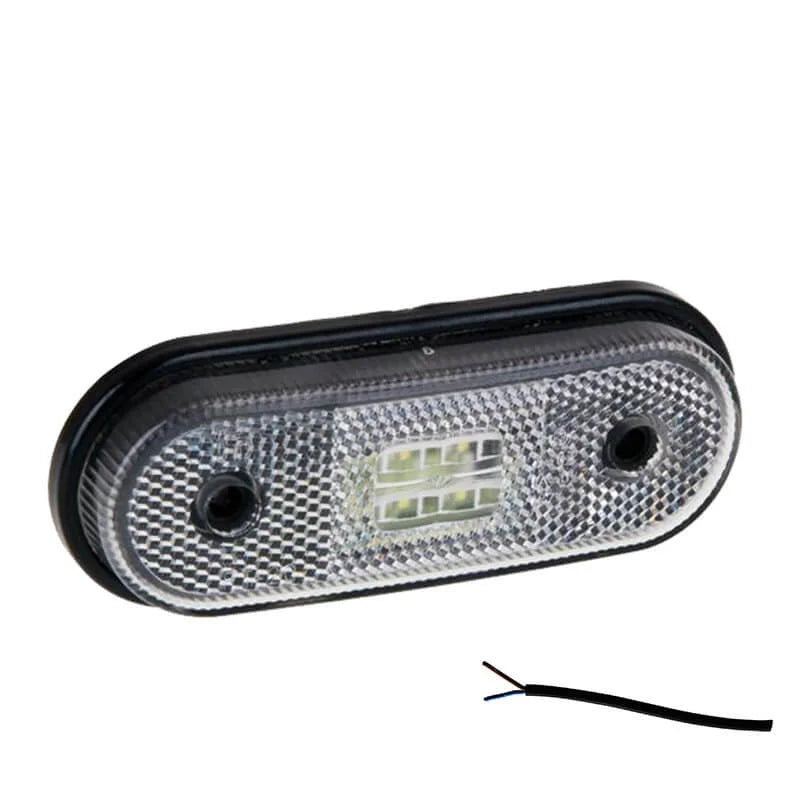 LED markeringslicht wit | 12-24v | 50cm. kabel | MV-1400W