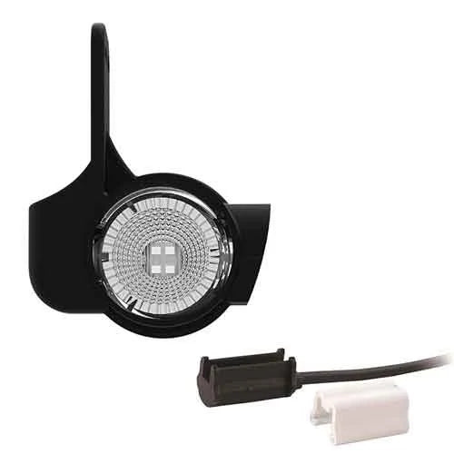 Links | LED breedtelamp met korte steel | 12-24v | 1,5mm². connector | M10BV-821RWA