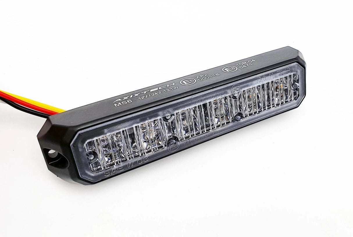 MS6-Mini-Stealth vlakke montage flitser-Amber