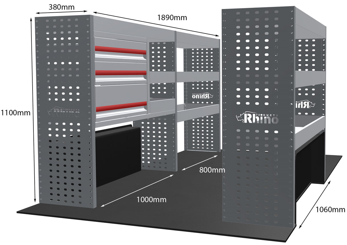 Stelling Opel Vivaro L1H1 2014-2019 - Rhino MR017-DS