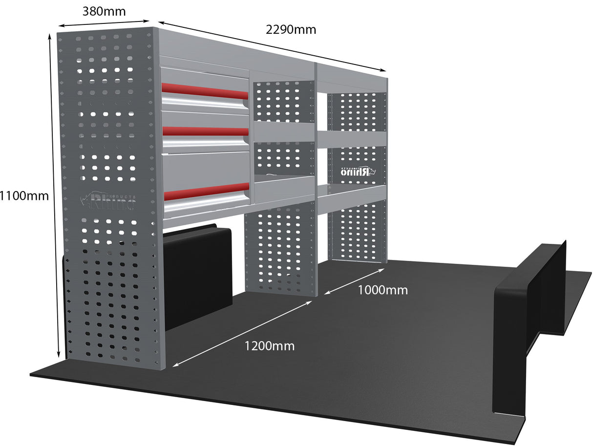 Stelling Opel Vivaro L2H1 2014-2019 - Rhino MR021-DS