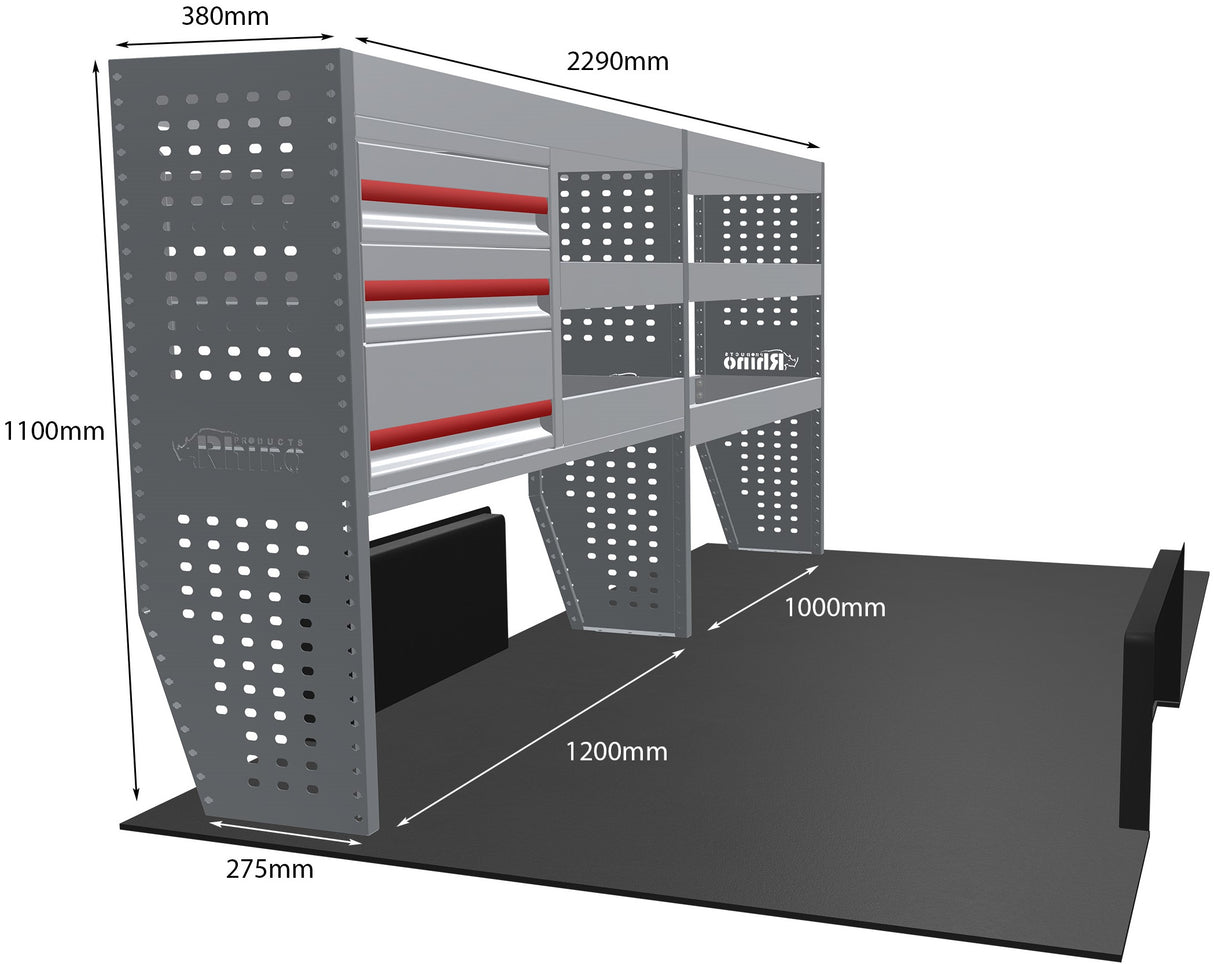 Stelling Peugeot Expert L3H1 2016+ - Rhino MR039-DS