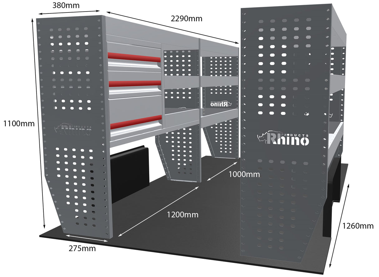Stelling Opel Vivaro L3H1 2019+ - Rhino MR041-DS