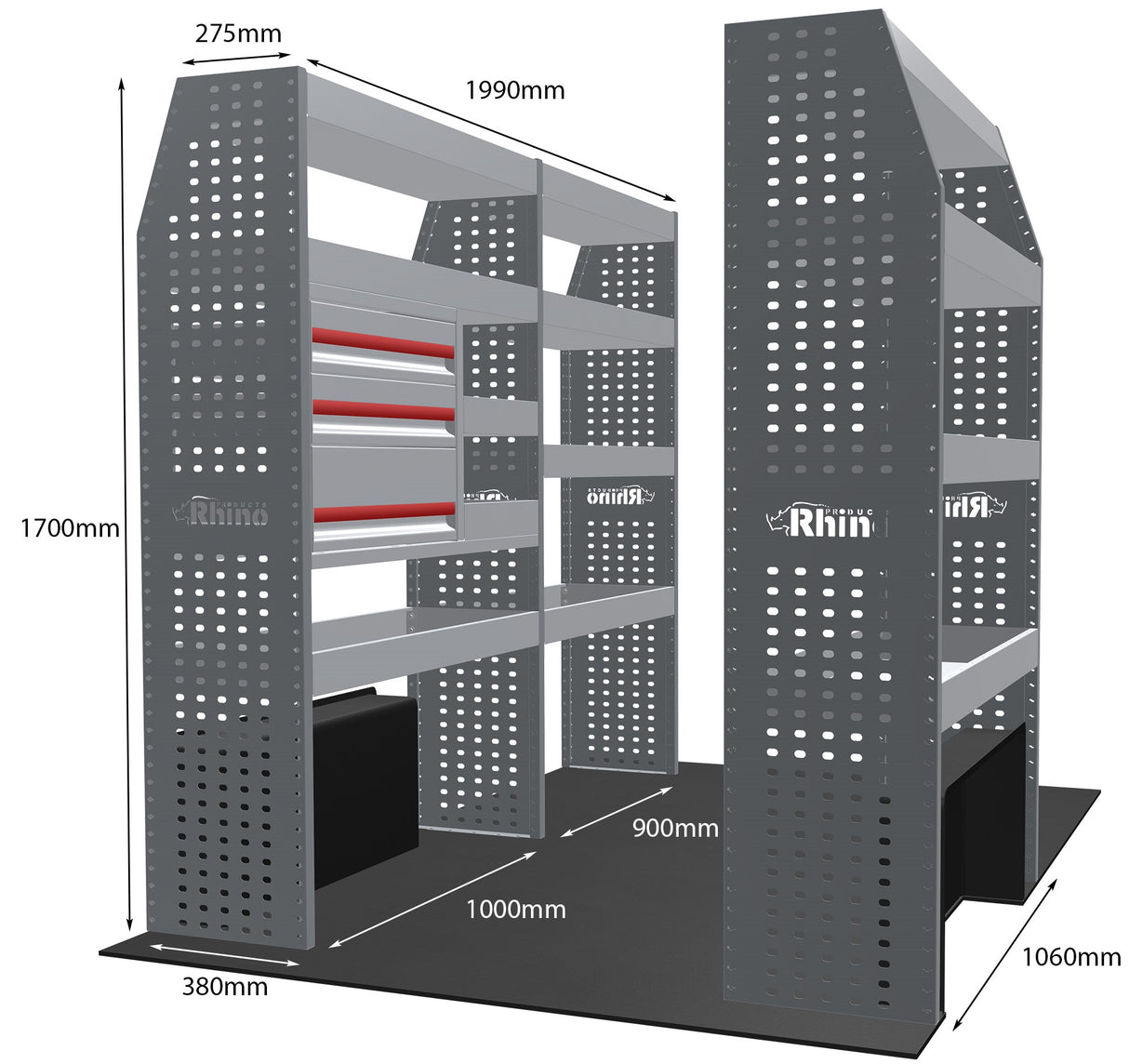 Stelling Renault Master L1H2 2010+ - Rhino MR065-DS