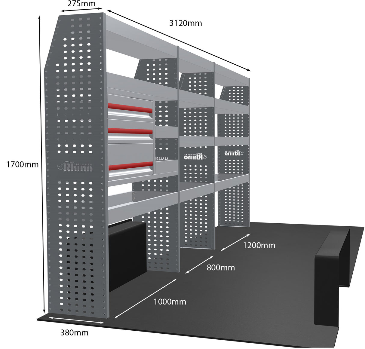 Stelling Renault Master L3H2-H3 2010+ - Rhino MR075-DS