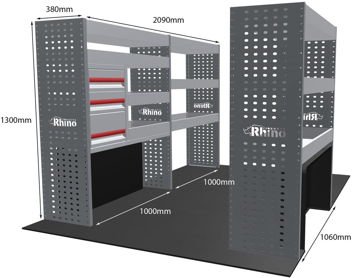 Stelling Peugeot Boxer L1H1 2006+ - Rhino MR203-DS