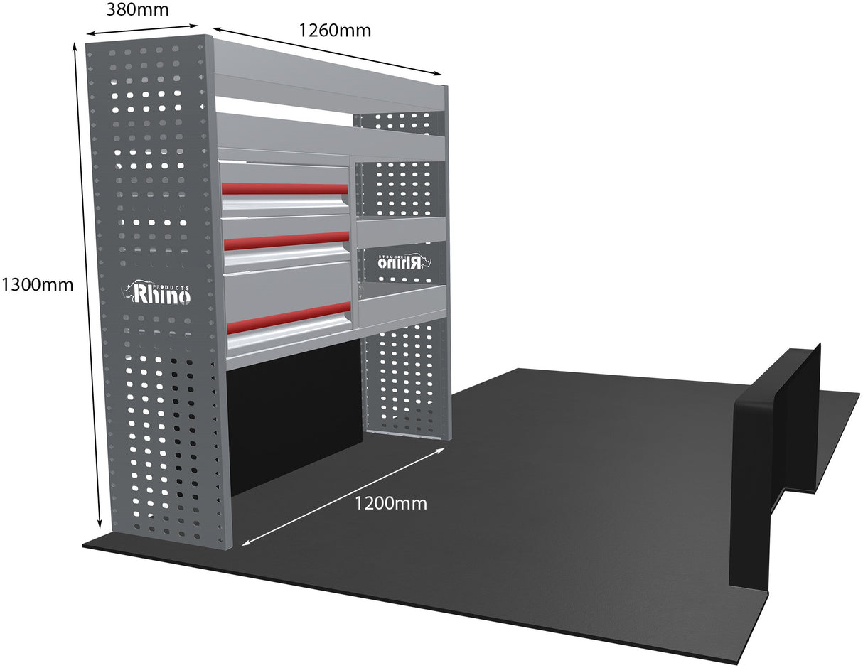 Stelling Peugeot Boxer L2H1 2006+ - Rhino MR211-DS