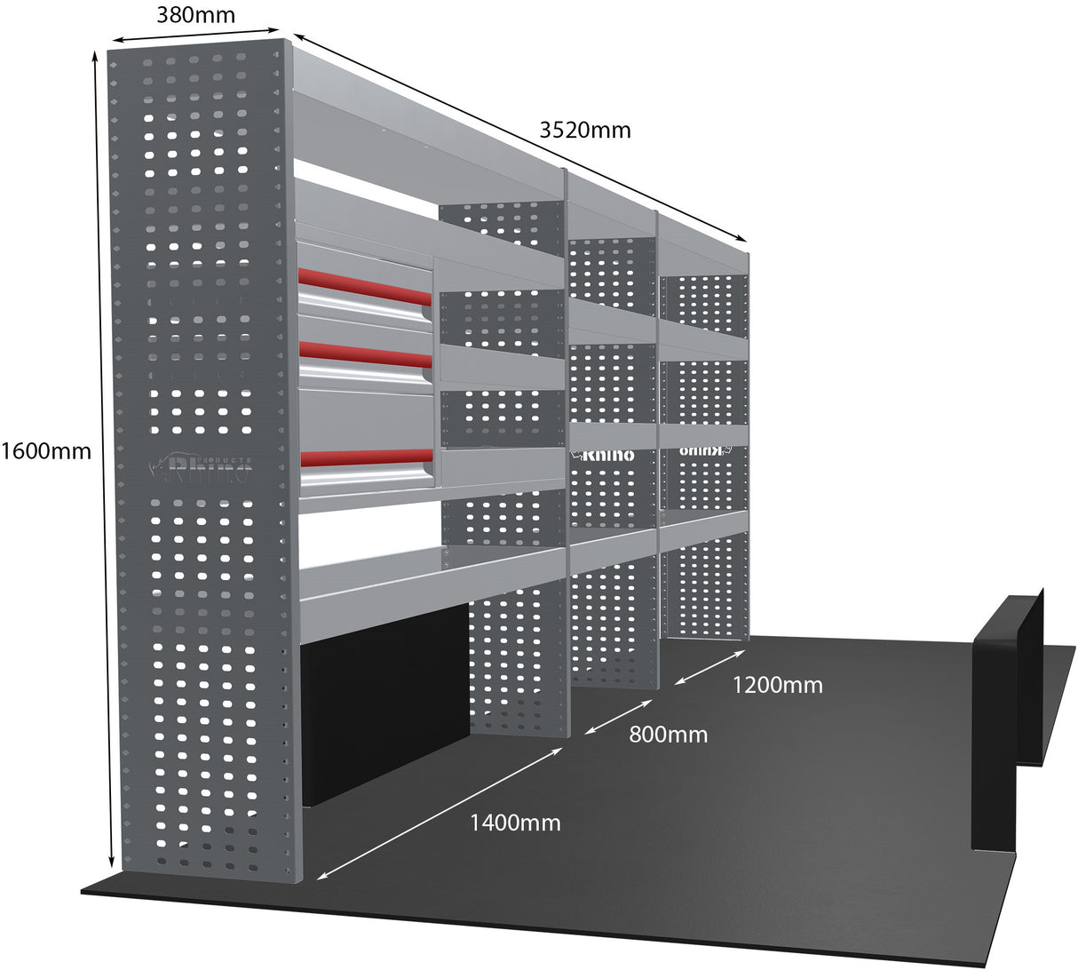 Stelling Peugeot Boxer L4H2 2006+ - Rhino MR237-DS