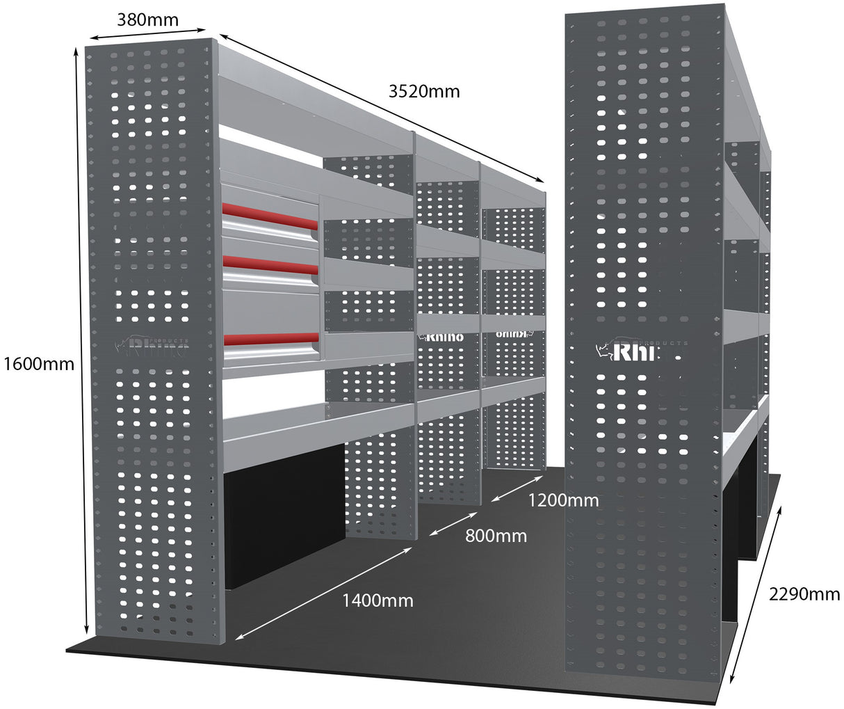 Stelling Opel Movano L4H2 2021+ - Rhino MR239-DS
