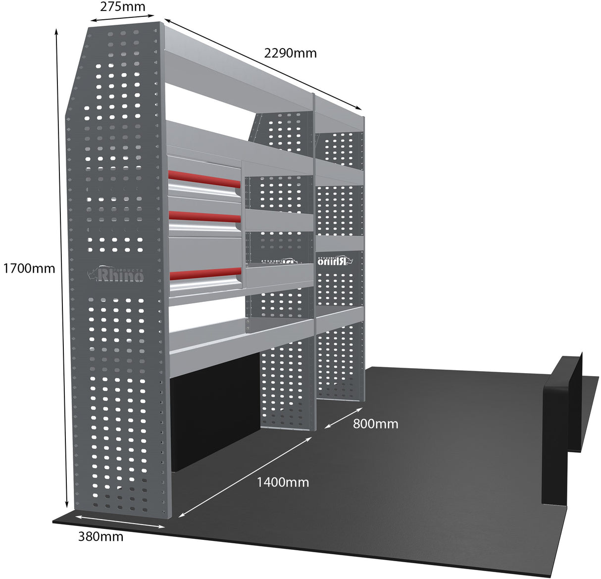 Stelling Peugeot Boxer L3H3 2006+ - Rhino MR231