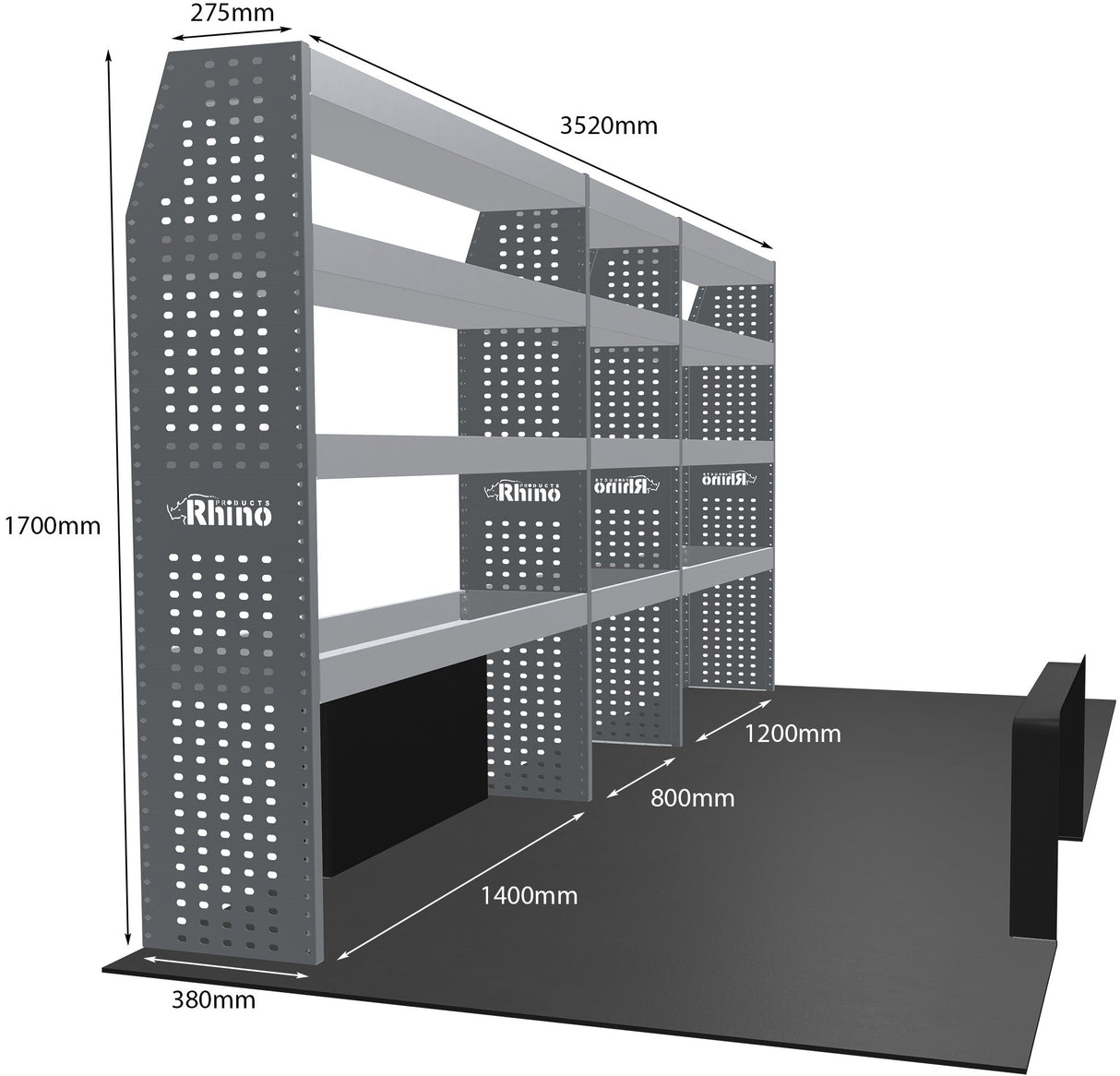 Stelling Peugeot Boxer L4H3 2006+ - Rhino MR243