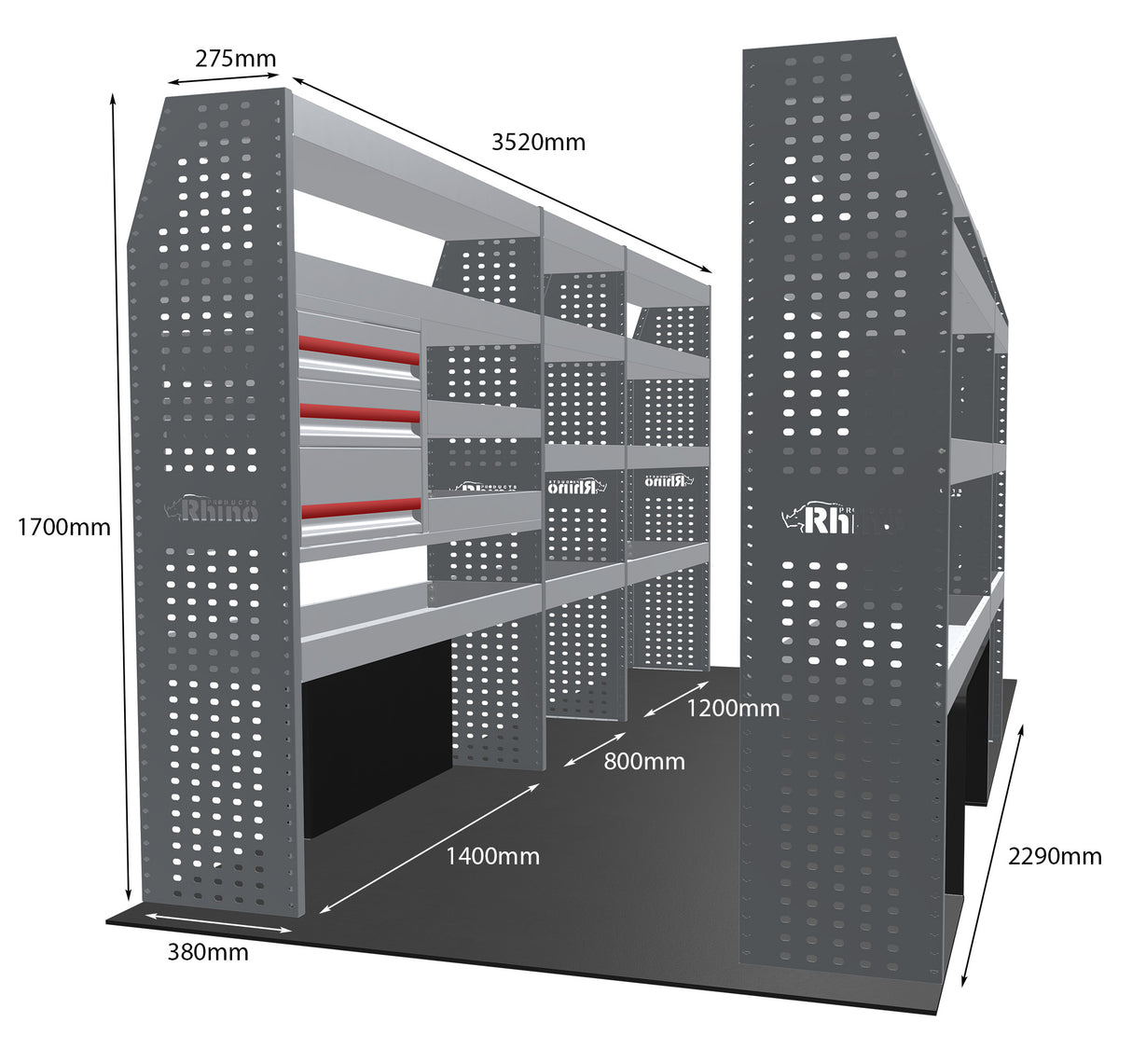 Stelling Opel Movano L4H3 2021+ - Rhino MR245-DS