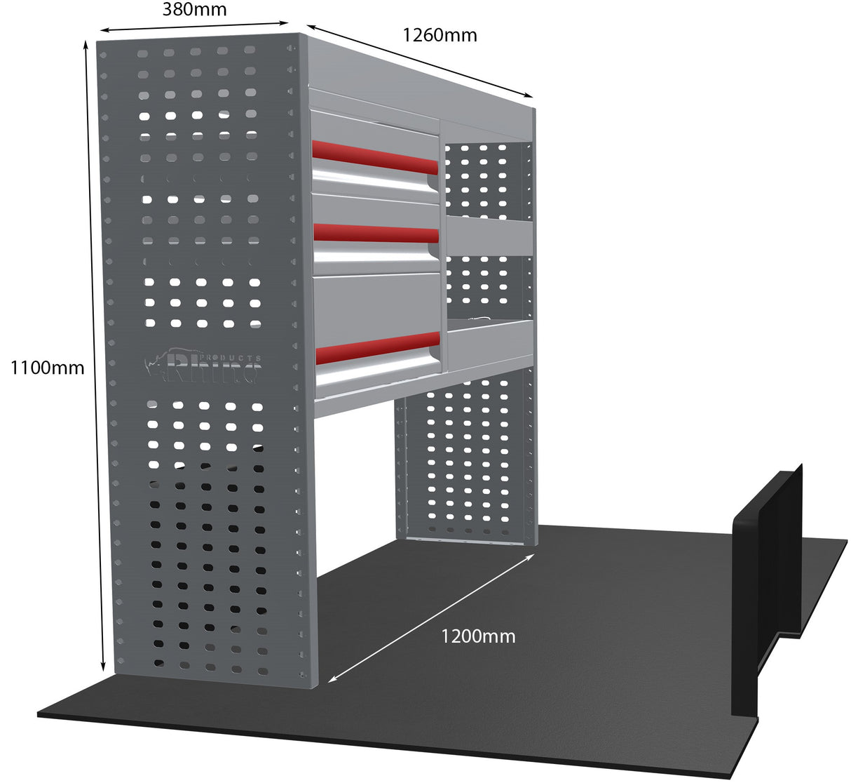 Stelling Peugeot Boxer L3H2 2006+ - Rhino MR225-DS