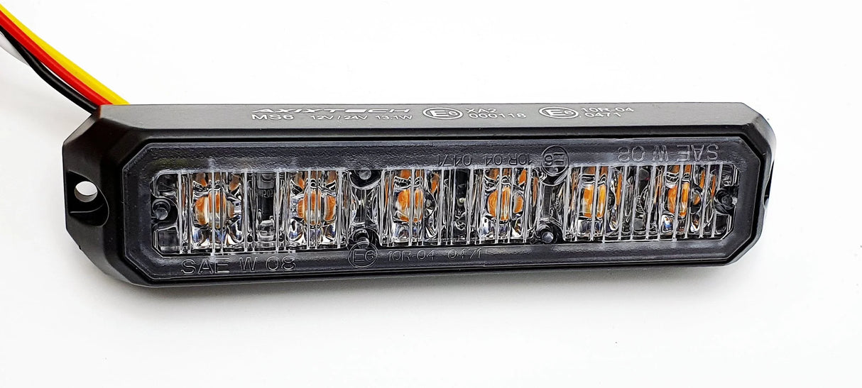 MS6-Mini-Stealth vlakke montage flitser-Amber