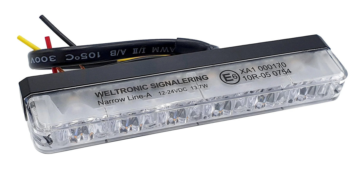 Narrow-Line, 6 led, Verticale montage- Amber