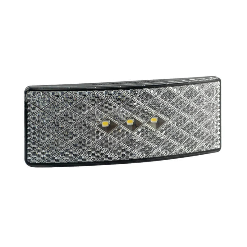 LED markeringslicht wit | 12-24v | 35cm. kabel (smoke) | EU38BWM