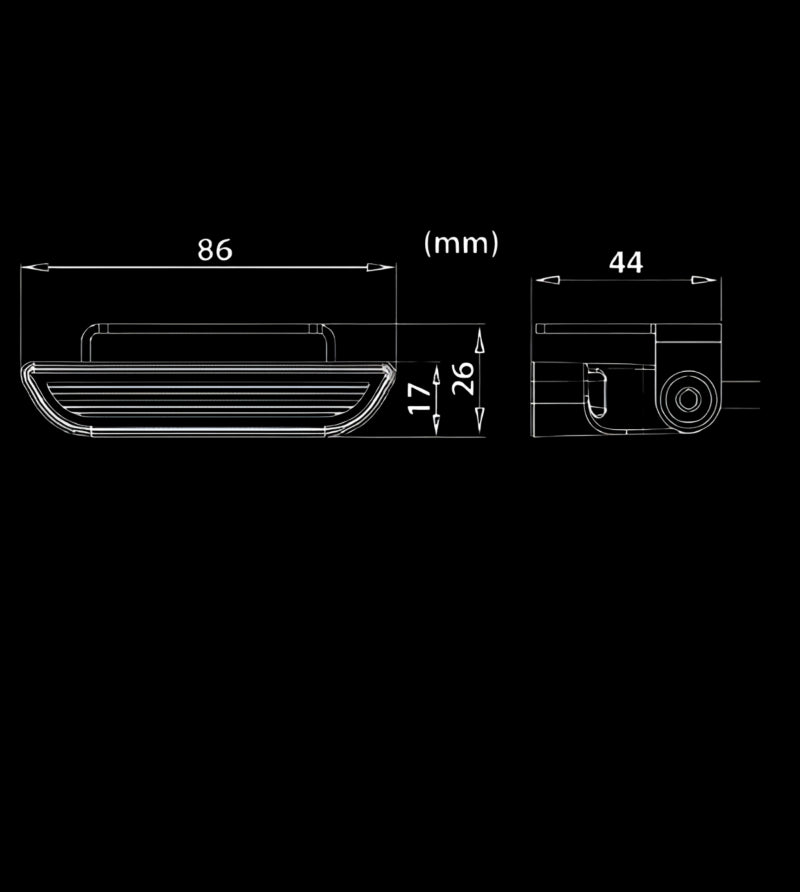 Achterlicht - Ledson - Nano - 3.4" - 8.6cm - Helder - Achteruit - Werk - 12V-36V