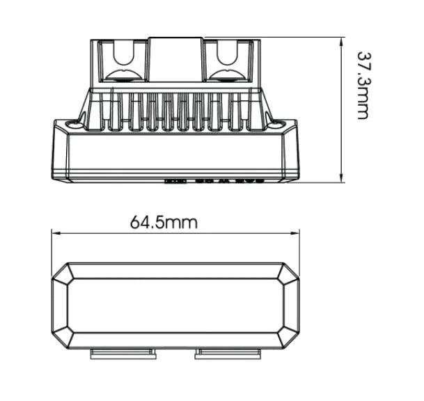 MS3-Mini-Stealth vaste montage beugel- Amber