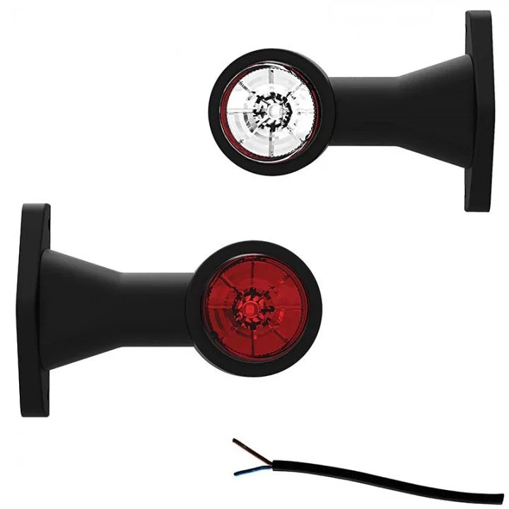 LED breedtelamp | rechte steel | 12-24v | 50cm. kabel | M10BV-200RW