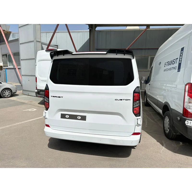Dakspoiler V.2 passend voor Ford Transit Custom (V710) 2023- & Volkswagen Transporter T7 2024- (met achterklep) (PU)