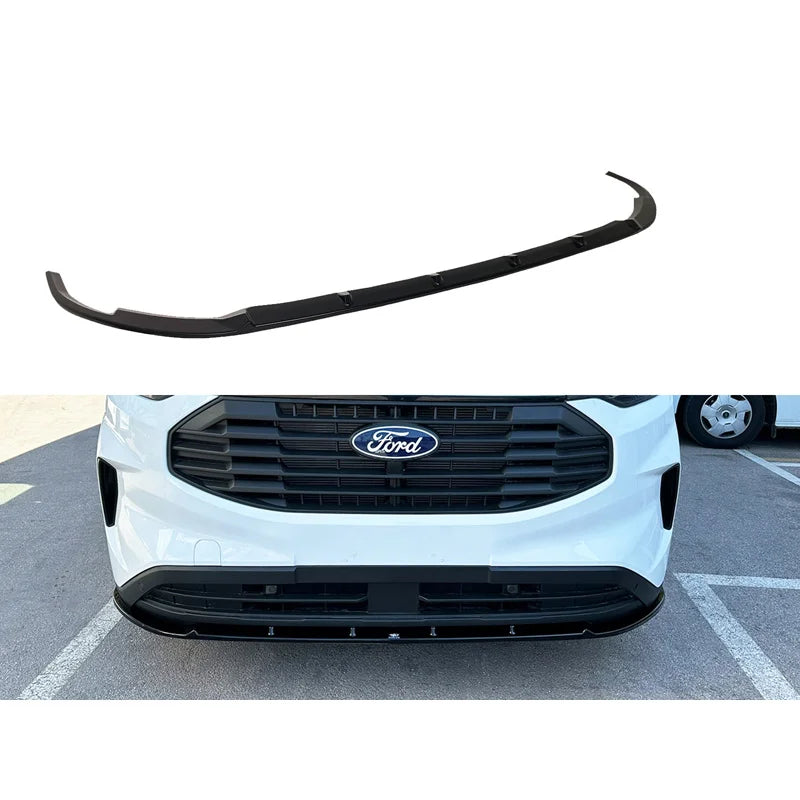 Voorspoiler passend voor Ford Transit Custom (V710) 2023- (ABS Glanzend zwart)