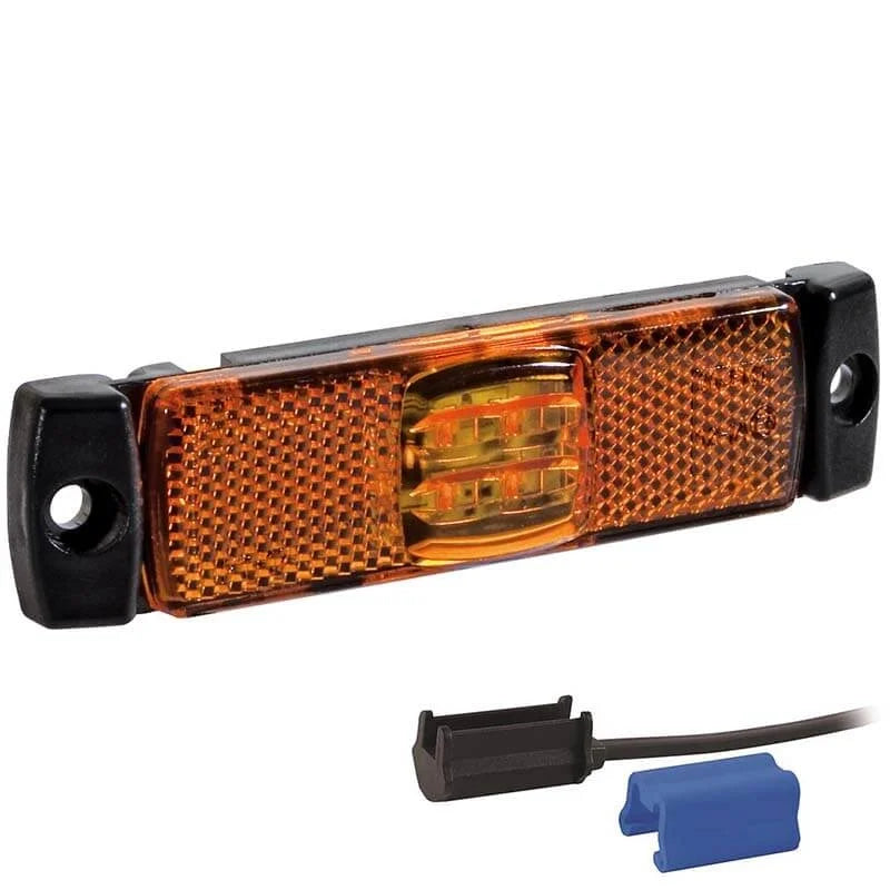 LED markeringslicht amber | 12-24v | 0,75mm². connector | M10MV-110A