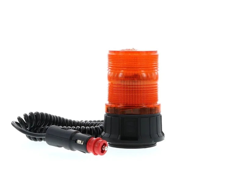 LED zwaailamp amber 12/24v magneetmontage, dubbele flits | D14452