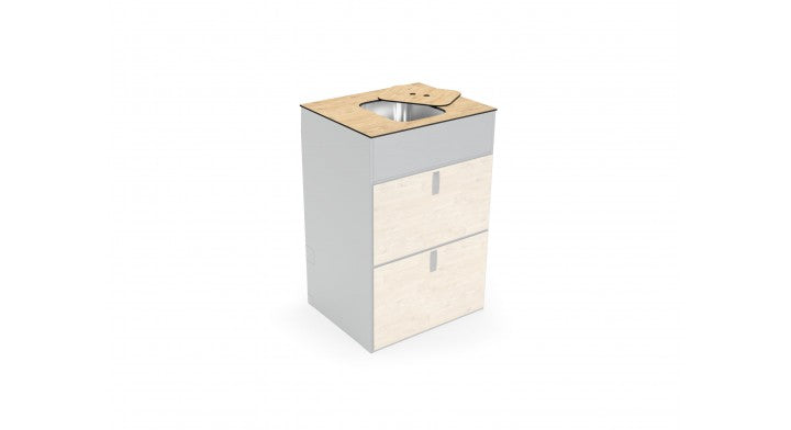 Werkblad Moon Kitchen Solid Model 61 met gootsteen