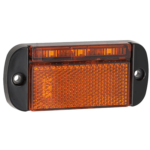 LED markeringslicht amber | 12-24v | 40cm. kabel | 44AME
