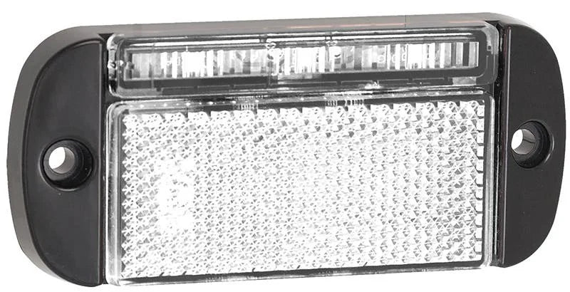 LED markeringslicht wit | 12-24v | 40cm. kabel | 44WME