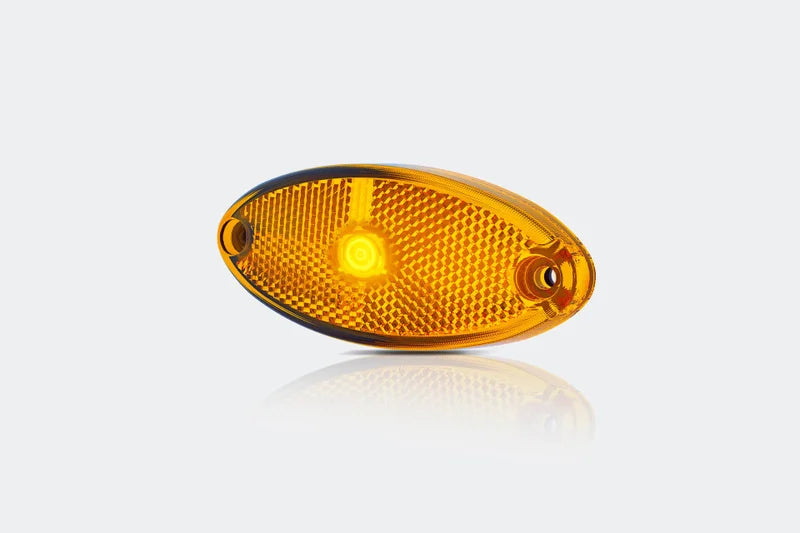 LED markeringslicht ovaal amber | 12-24v | 0,75mm². connector | MV-5810A