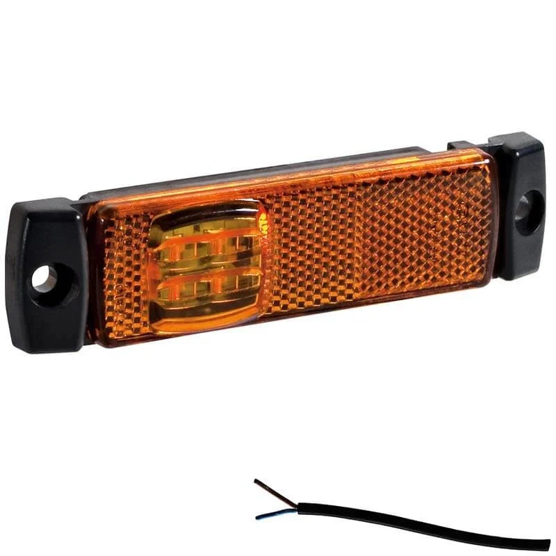 LED markeringsverlichting amber | 12-24v | 50cm. kabel | M10MV-190A