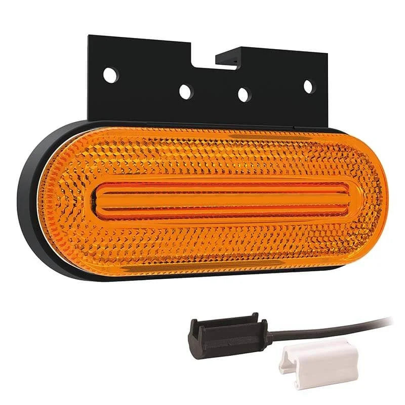 LED markeringslicht amber | 12-24v | 1,5mm². connector. | M10MV-770A