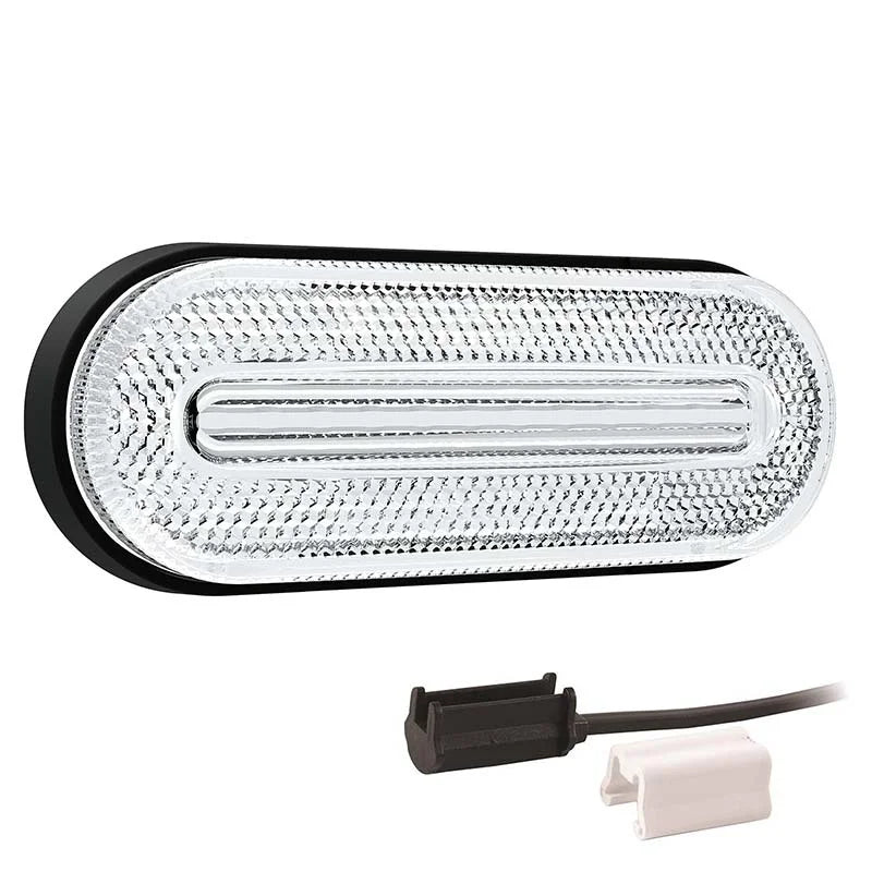 LED markeringslicht wit | 12-24v | 1,5mm². connector | M10MV-720W