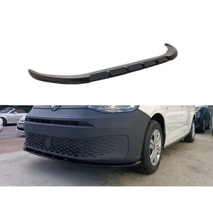 Motordrome Voorspoiler V.2 passend voor Volkswagen Caddy V Box/MPV 2020- (ABS glanzend zwart)
