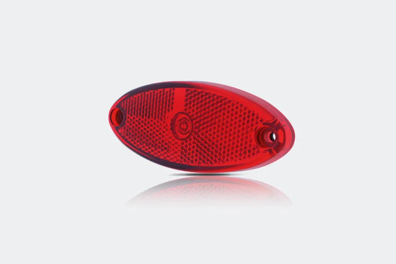 LED markeringslicht ovaal rood | 12-24v | 50cm. kabel | MV-5800R