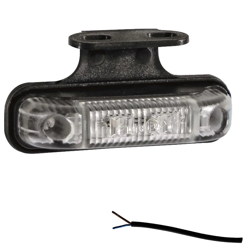 LED markeringslicht wit | 12-24v | 50cm. kabel | M10MV-550W