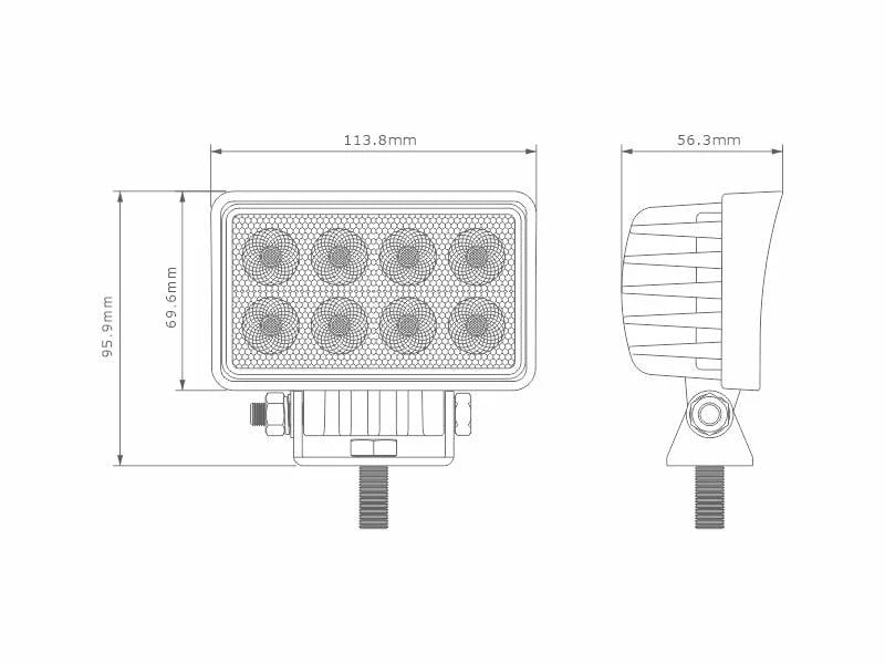 LED Werklamp 24 watt OLSSON Heavy Duty