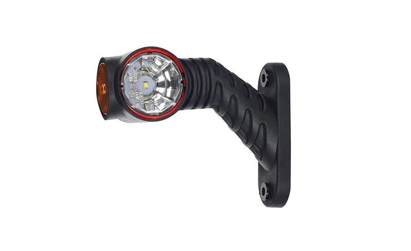 Rechts | LED breedtelamp | rood/wit/amber | 12-24v | 50cm. kabel | MB-4862RWA