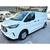 Set sideskirts passend voor Ford Transit Custom LWB (V710) 2023- / Volkswagen Transporter T7 LWB 2024- (ABS Glanzend zwart)