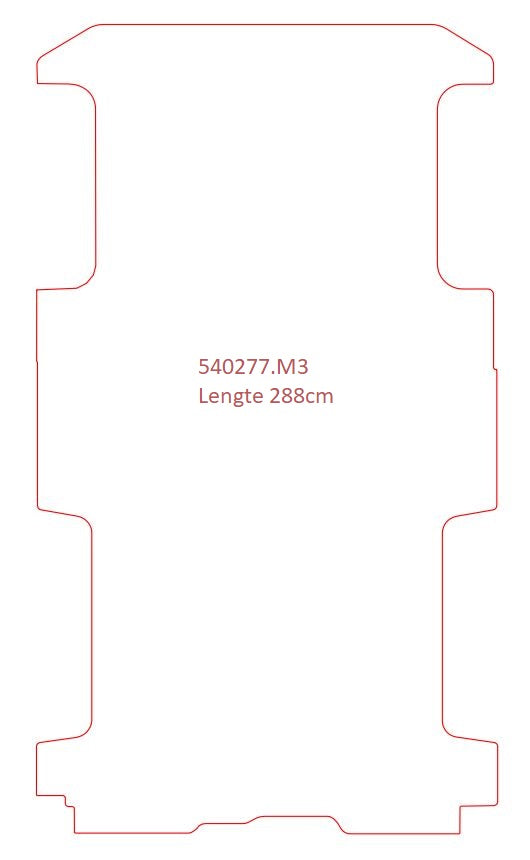 Renault Trafic Lange wielbasis, 2 schuifdeuren - pasvorm