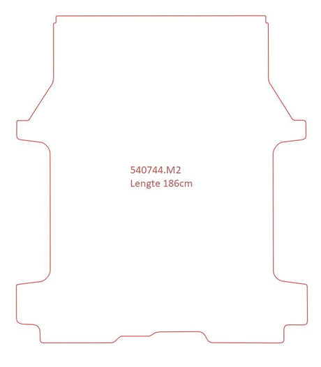 Renault Trafic Korte wielbasis, 2 schuifdeuren, dubbel cabine - pasvorm